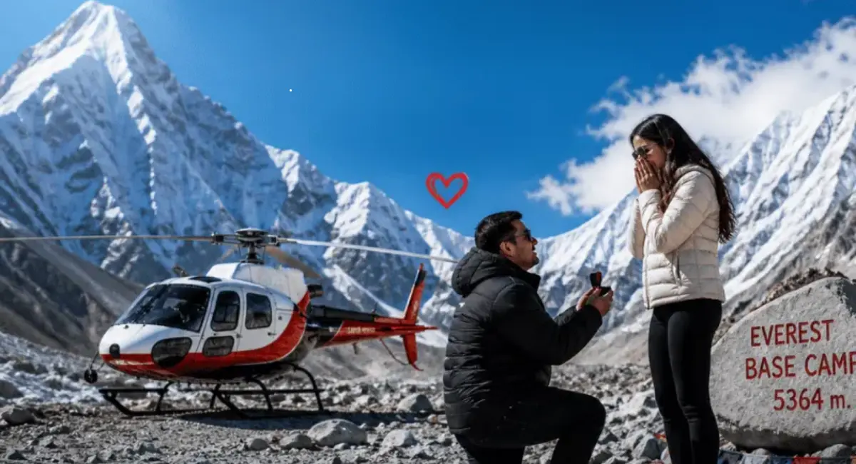 Heli Wedding Photography helicopter service in Nepal