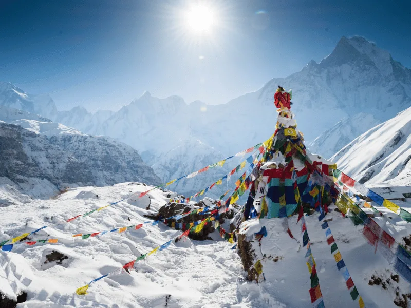 Annapurna Base Camp Trek with Helicopter Return helicopter tour in Nepal